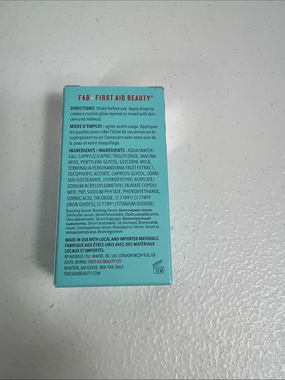 First Aid Beauty Bronze + Glow Drops with Niacinamide NIP